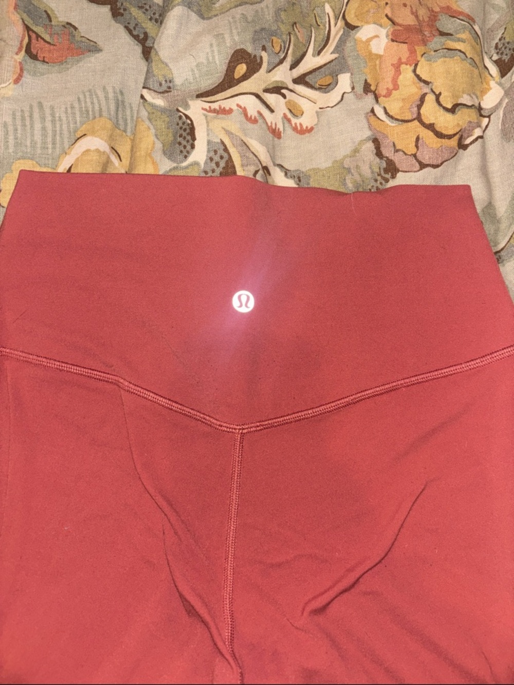 Lululemon High Waist Leggings - Deep Red